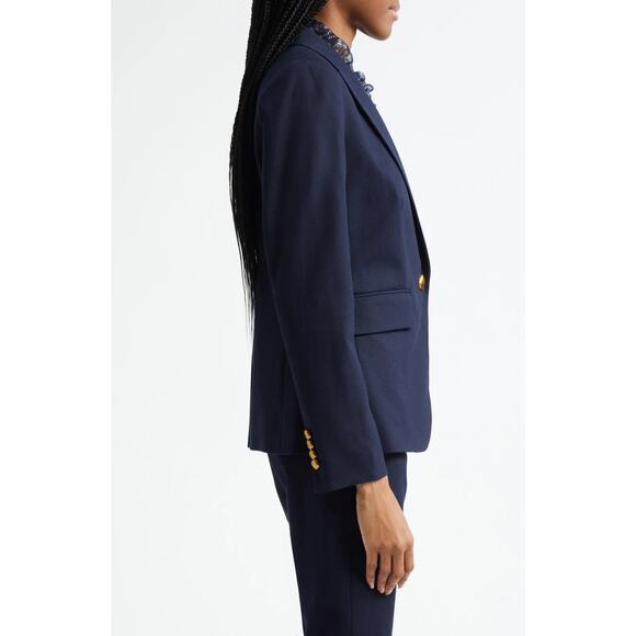 VERONICA BEARD Navy Cutaway Dickey Jacket Size 6 NWT - Picture 4 of 12